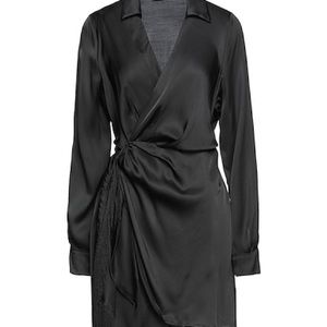 HYFVE SATIN WRAP DRESS